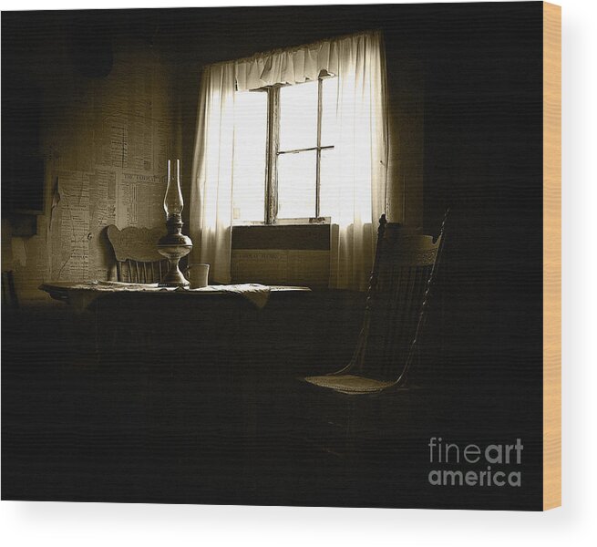 Room Wood Print featuring the photograph Waiting for Company by Lincoln Rogers