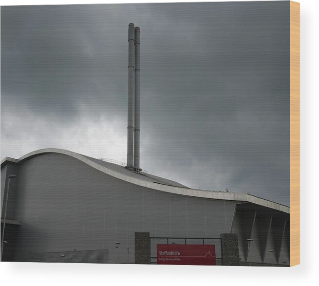 Refuse Wood Print featuring the photograph Waste Incinerator by Robert Brook