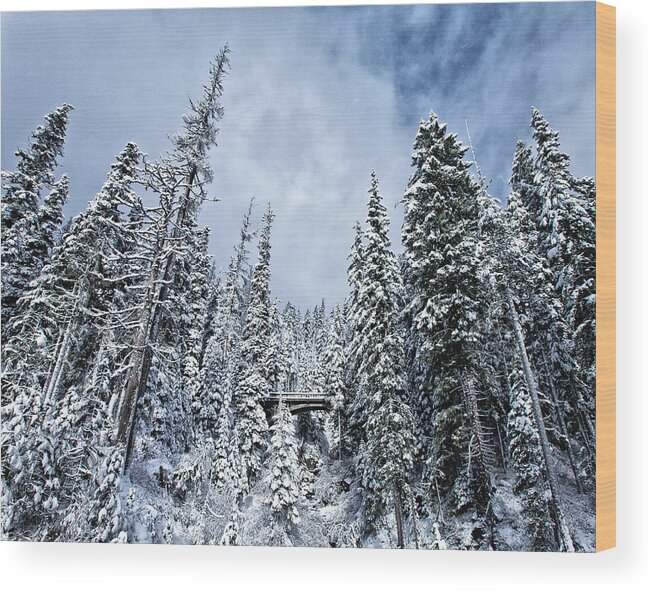  River Wood Print featuring the photograph Winter Wonderland by Darren White