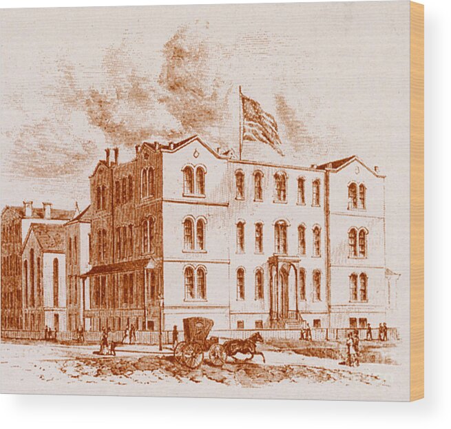 History Wood Print featuring the photograph Nursery And Childs Hospital, New York #1 by Science Source