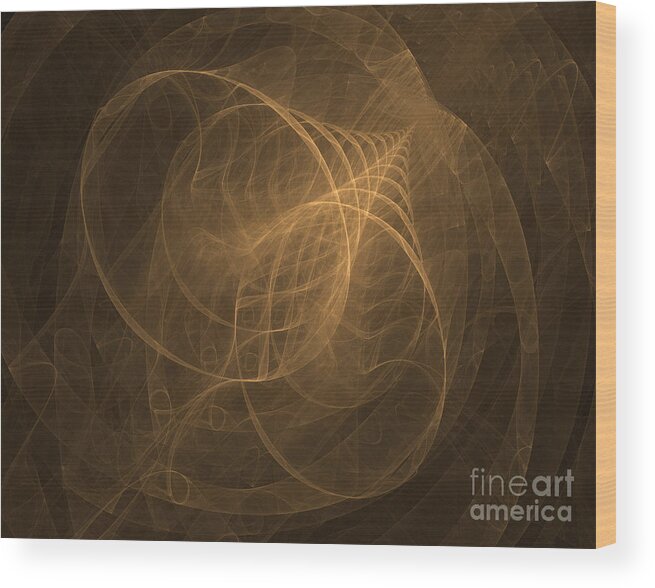 Complex Numbers Wood Print featuring the photograph Fractal Image #10 by Ted Kinsman