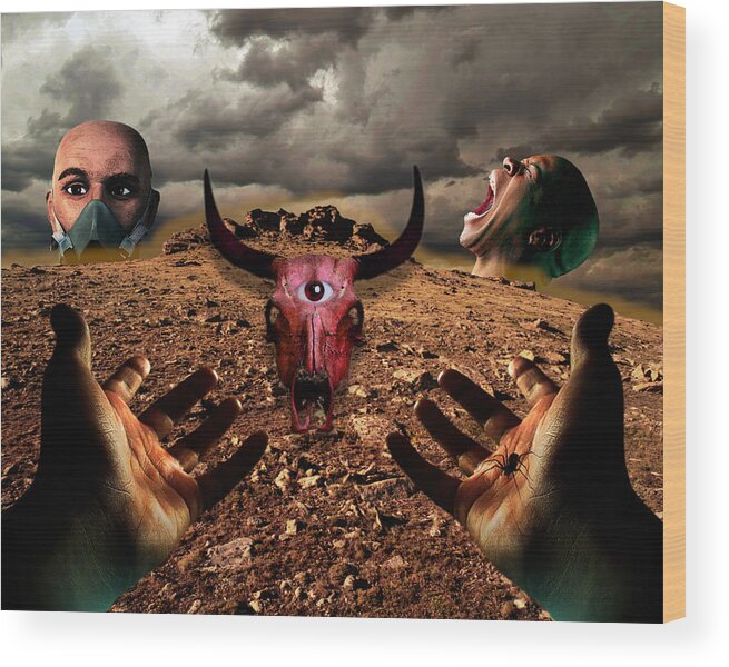 Surreal Wood Print featuring the photograph Another Nightmare by Jim Painter