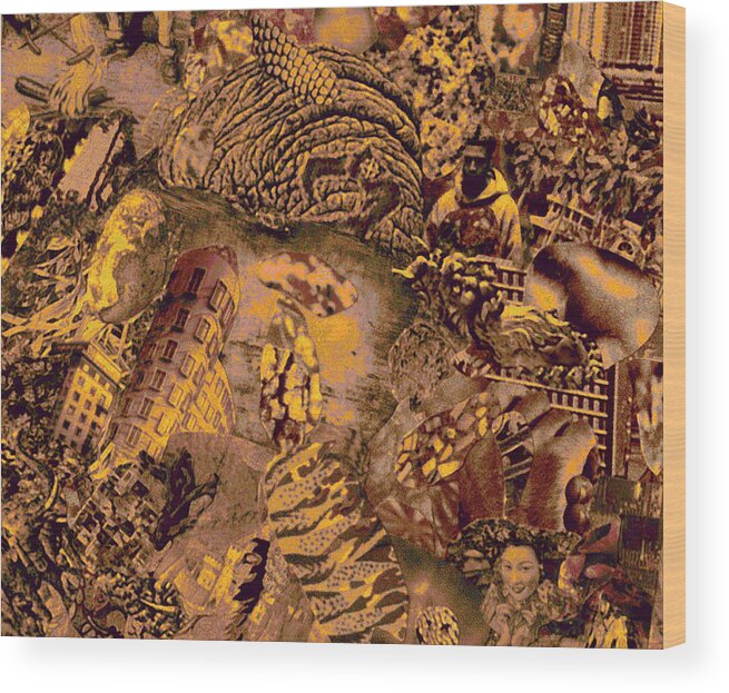 Babylon Wood Print featuring the photograph Babylon by Steve Fields