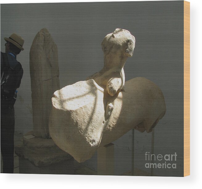 Erik Wood Print featuring the photograph Horseman Delos by Erik Falkensteen