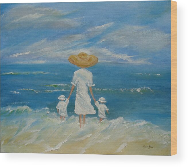 Mother Wood Print featuring the painting I Remember Mom by Judith Rhue