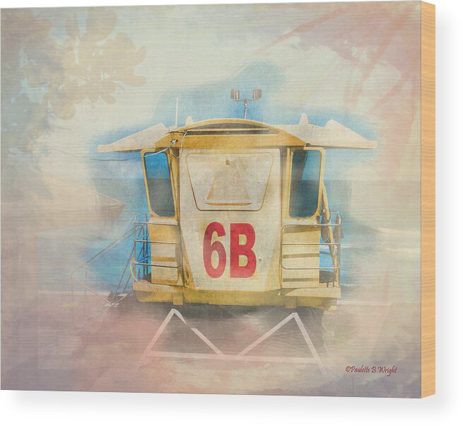 Interior Design Wood Print featuring the photograph Lifeguard Post No 6B Hookipa State Park by Paulette B Wright
