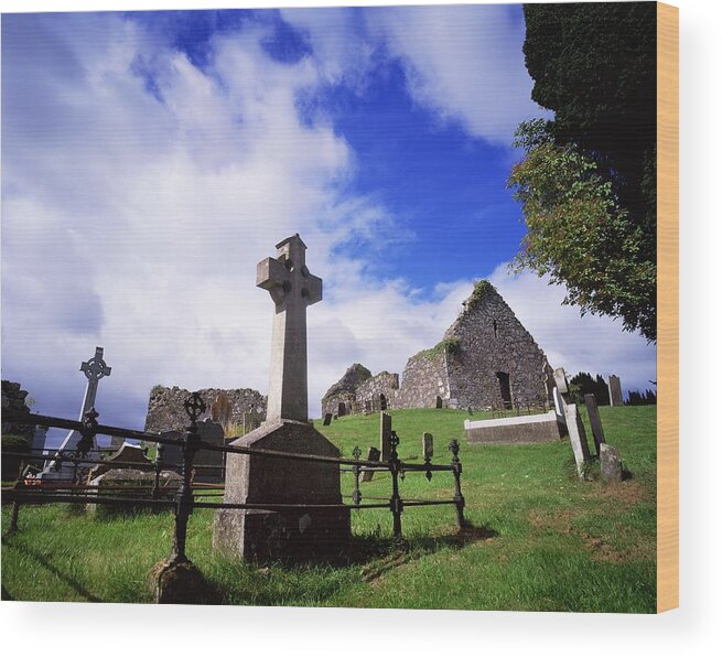 Architectural Exteriors Wood Print featuring the photograph Loughinisland, Co. Down, Ireland by The Irish Image Collection 