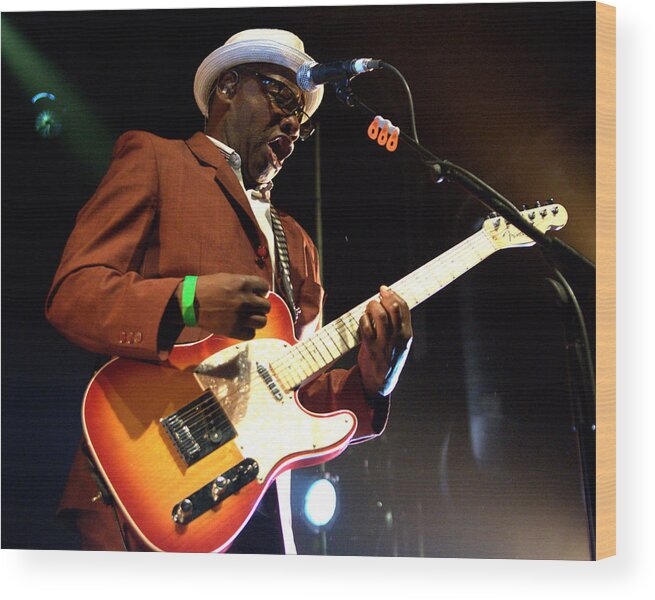 Jeff Ross Wood Print featuring the photograph Lynval Golding-The Specials by Jeff Ross