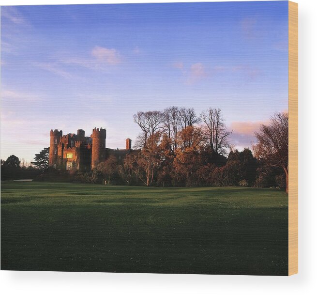 Back Lit Wood Print featuring the photograph Malahide Castle, Co Fingal, Ireland by The Irish Image Collection 