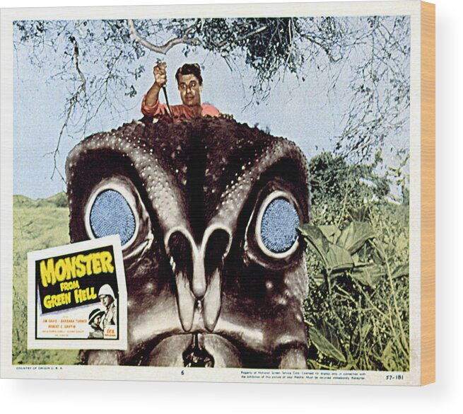 1957 Movies Wood Print featuring the photograph Monster From Green Hell, Jim Davis, 1957 by Everett
