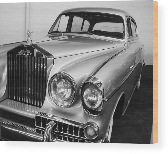 Classic Cars Wood Print featuring the photograph Rolls Royce by John Handfield