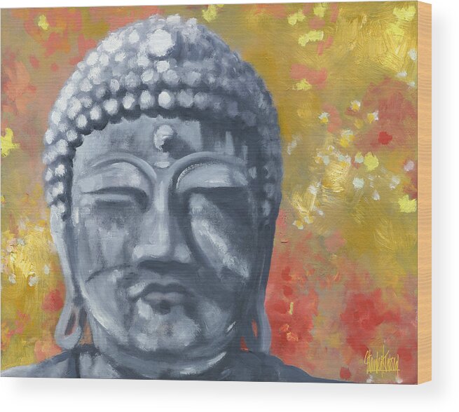 Siddhartha Wood Print featuring the painting Siddhartha by Stan Kwong