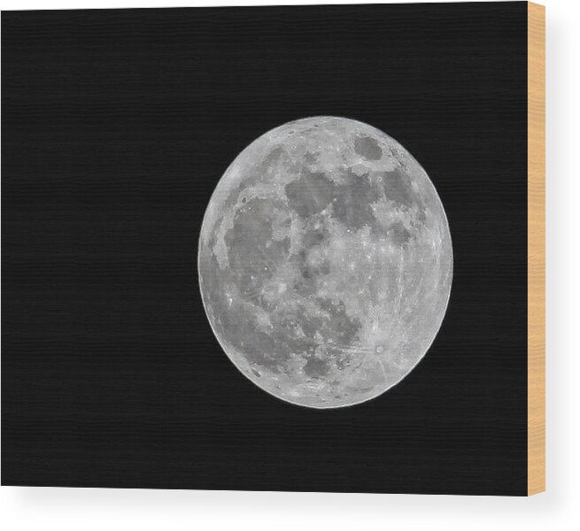 Super Moon Wood Print featuring the photograph Super Moon by Joe Myeress