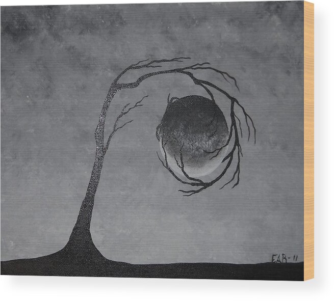 Metal Wood Print featuring the painting The Metal Element by Edwin Alverio