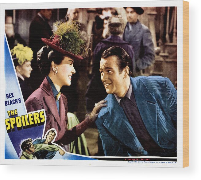 1940s Movies Wood Print featuring the photograph The Spoilers, From Left Margaret by Everett