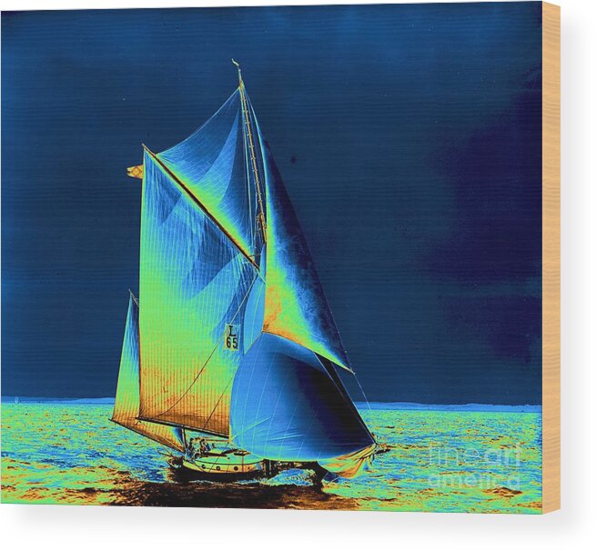 Yacht Sultan 1899 Wood Print featuring the photograph Yacht Sultan 1899 by Padre Art