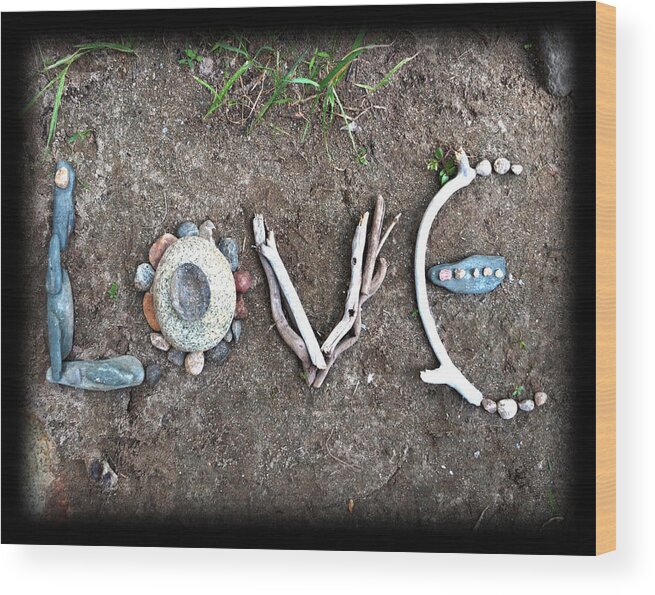 Love Wood Print featuring the photograph Love #1 by Tanielle Childers
