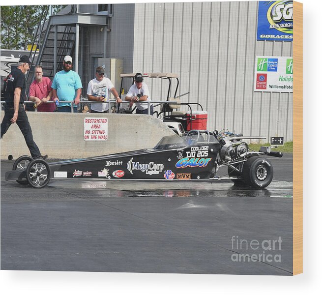 Drag Wood Print featuring the photograph Junior Drag Racing March 2017 #17 by Jack Norton