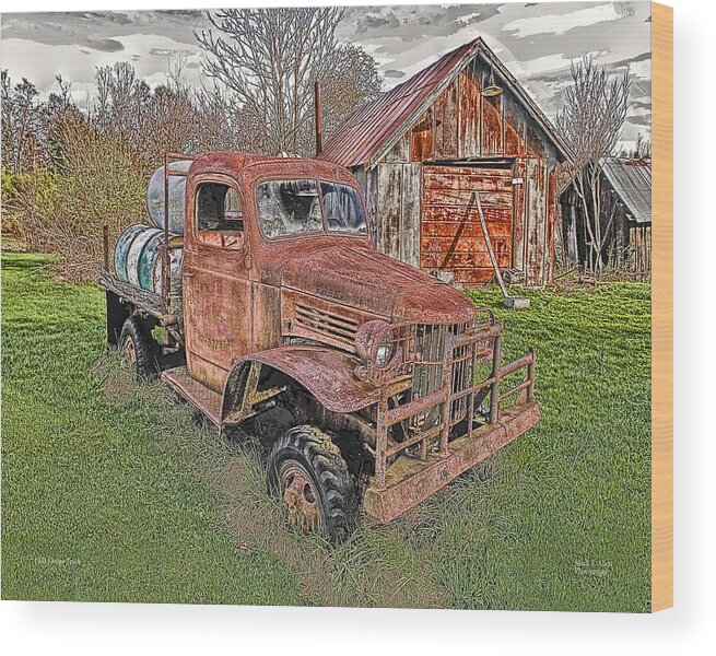 Scenicfotos Wood Print featuring the photograph 1941 Dodge Truck #2 by Mark Allen