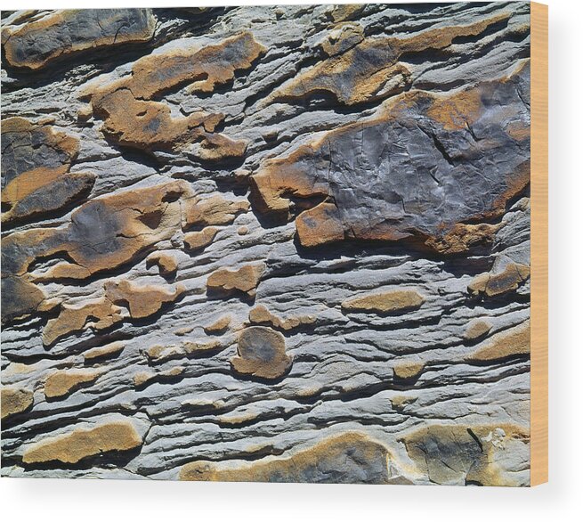 Rock Pattern Wood Print featuring the photograph 212M43 Rock Pattern by Ed Cooper Photography