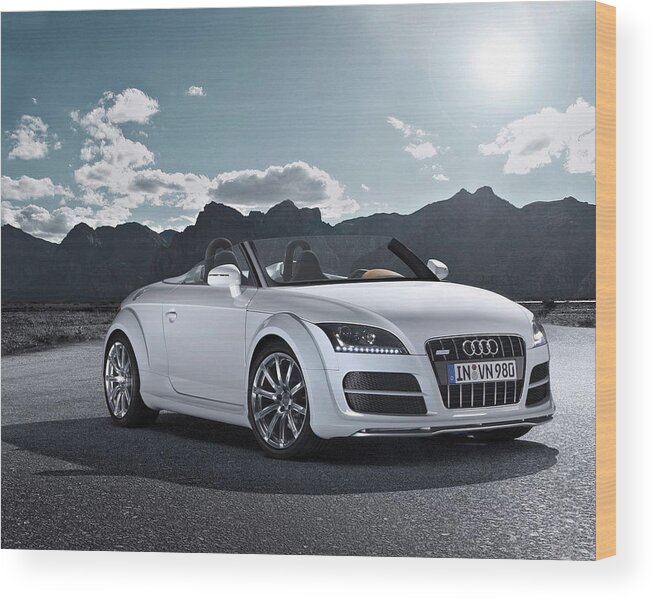 Audi Wood Print featuring the photograph Audi #8 by Mariel Mcmeeking