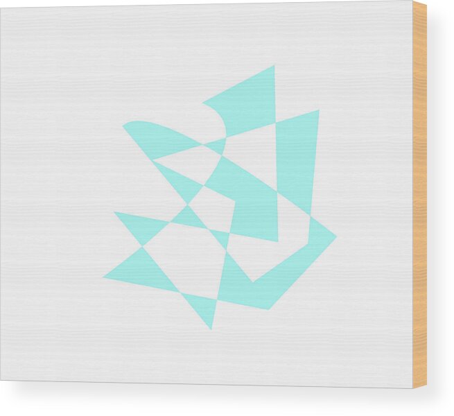 Abstract In The Living Room Wood Print featuring the digital art A Baby Boy by David Bridburg