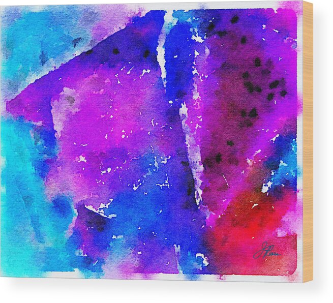 Abstract Painting Wood Print featuring the painting Abstract Watercolor by Joan Reese