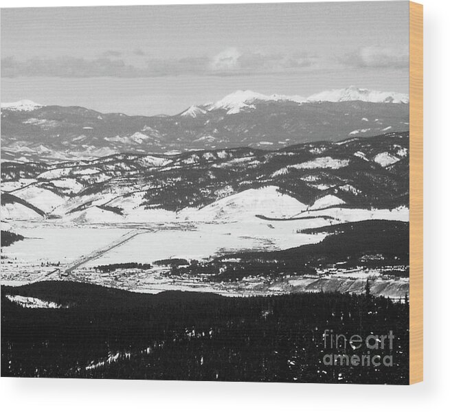 Mountain Wood Print featuring the photograph Winter Park, Colorado by Kimberly Blom-Roemer