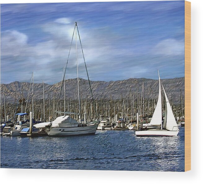 Ocean Wood Print featuring the photograph Another sunny day by Kurt Van Wagner