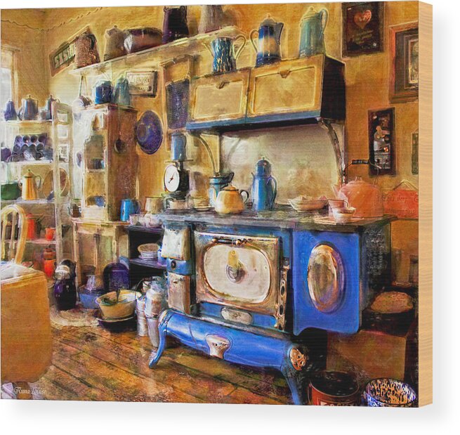 Kitchens Wood Print featuring the photograph Antique Store Kitchen by Anna Louise