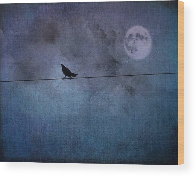 Birds Wood Print featuring the photograph Ask Me For The Moon by Jan Amiss Photography