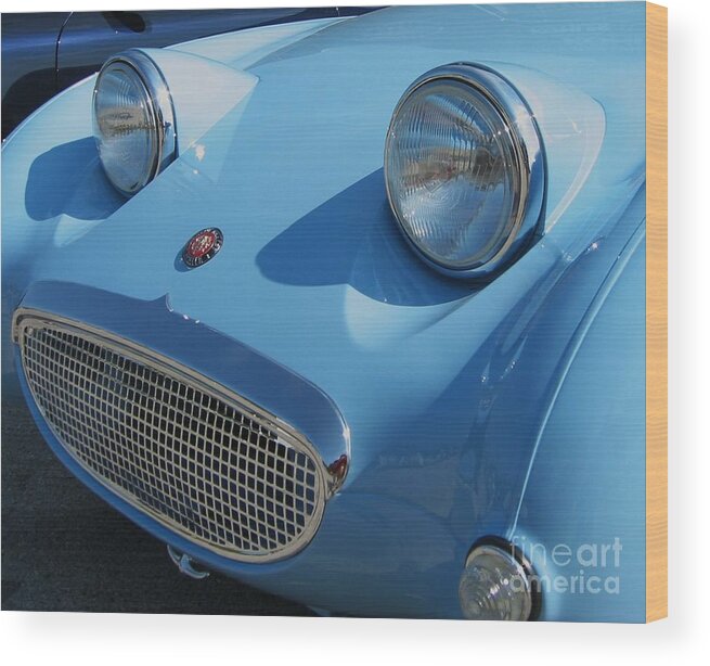 Austin Healy Wood Print featuring the photograph Austin Healy Sprite by Neil Zimmerman