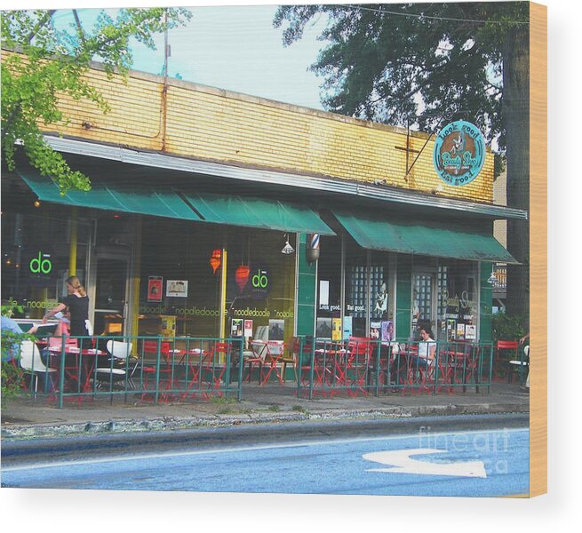 Restaurant Wood Print featuring the photograph Beauty Shop and Do Cooper Young Memphis by Lizi Beard-Ward