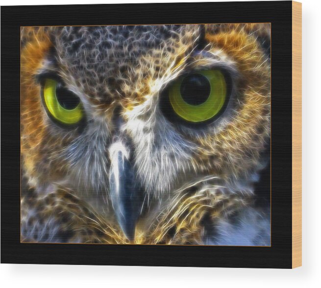 Great Wood Print featuring the photograph Big Eyes by Ricky Barnard