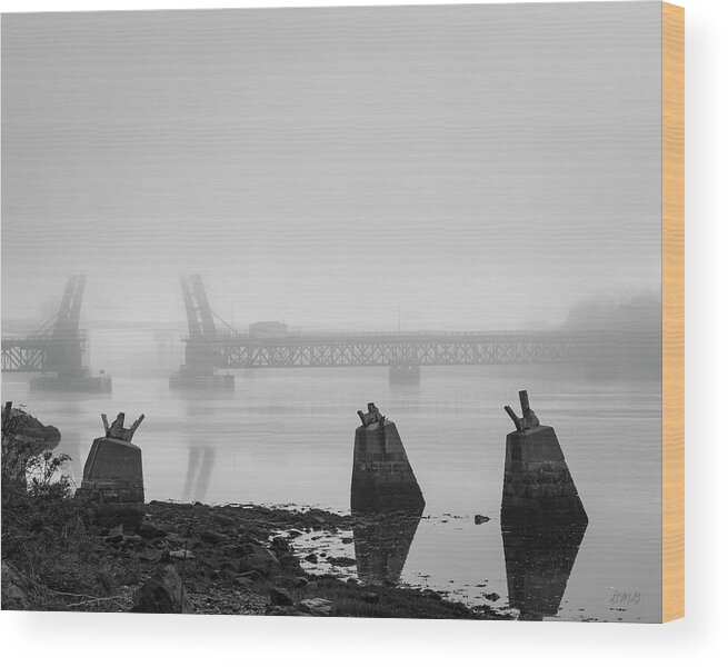 Taunton Wood Print featuring the photograph Brightman St Bridge I BW by David Gordon