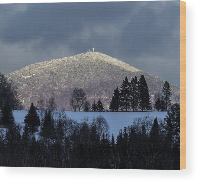 Vermont Wood Print featuring the photograph Burke Over the Hill by Tim Kirchoff