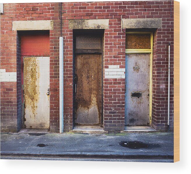 Door Wood Print featuring the photograph Choices by Nick Barkworth