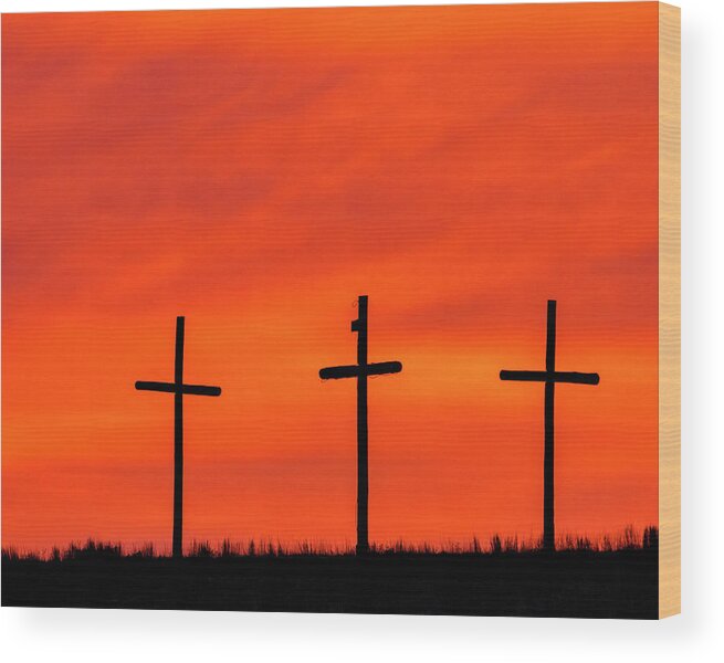 Kansas Wood Print featuring the photograph Christ Pilot Me Hill -02 by Rob Graham Kansas Wood Print featuring the photograph Christ Pilot Me Hill -02 by Rob Graham