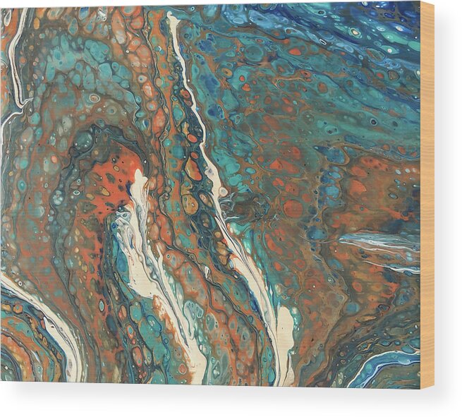 Acrylic Wood Print featuring the painting Copper Canyon by Teresa Wilson