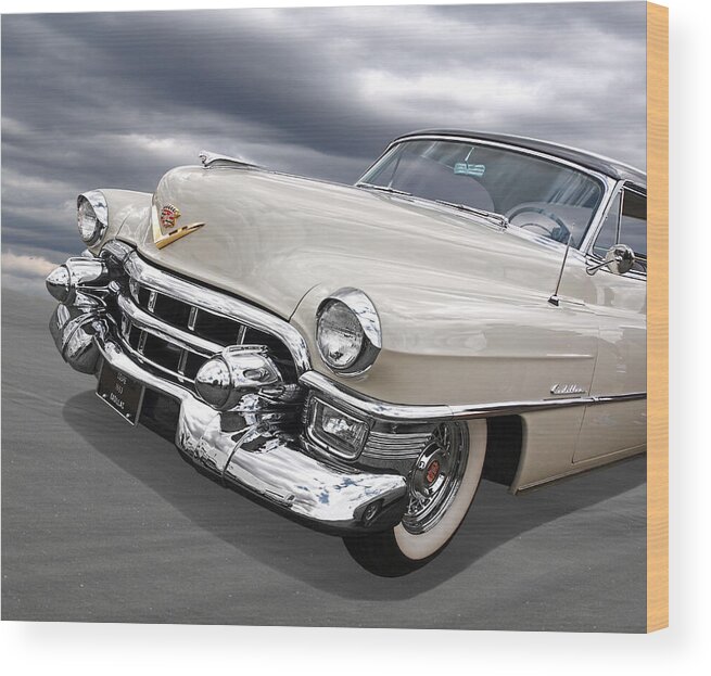 Cadillac Wood Print featuring the photograph Cream Of The Crop - '53 Cadillac by Gill Billington