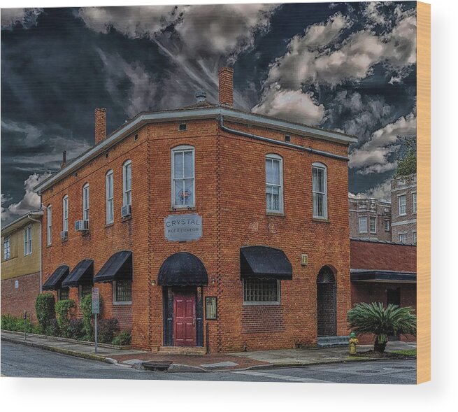 Crystal Beer Parlor Wood Print featuring the photograph Crystal Beer Parlor by Darryl Brooks