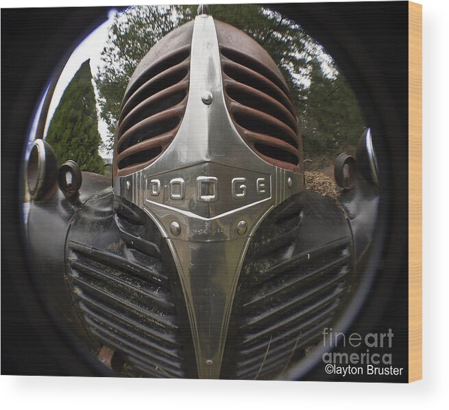 Art Wood Print featuring the photograph Dodge Truck Nose by Clayton Bruster