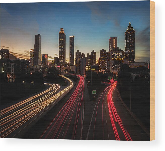 Atlanta Wood Print featuring the photograph Dogwood City by Jared Perry