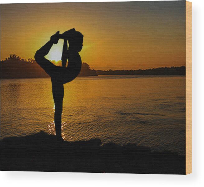 Gymnastics Wood Print featuring the photograph Early Morning Exercise by Robert Hebert