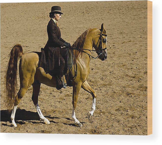 Rider Wood Print featuring the photograph Elegance by Barbara Zahno