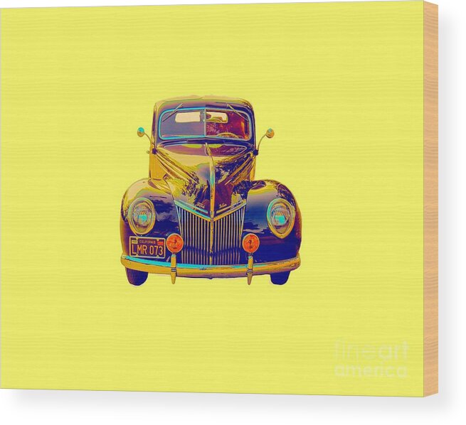 Tee Wood Print featuring the photograph Ford Deluxe Coupe Transfer by Mim White