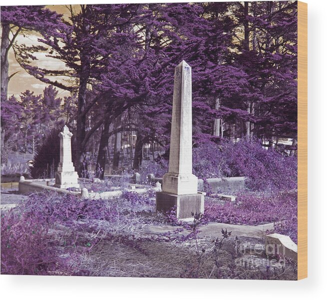 Photography Wood Print featuring the photograph Forgotten Monuments by Laura Iverson
