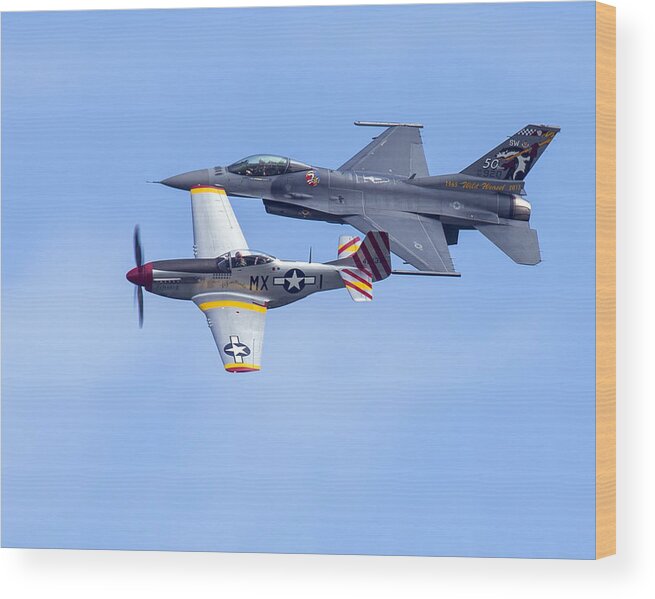 P51 Wood Print featuring the photograph Generations by Alan Raasch