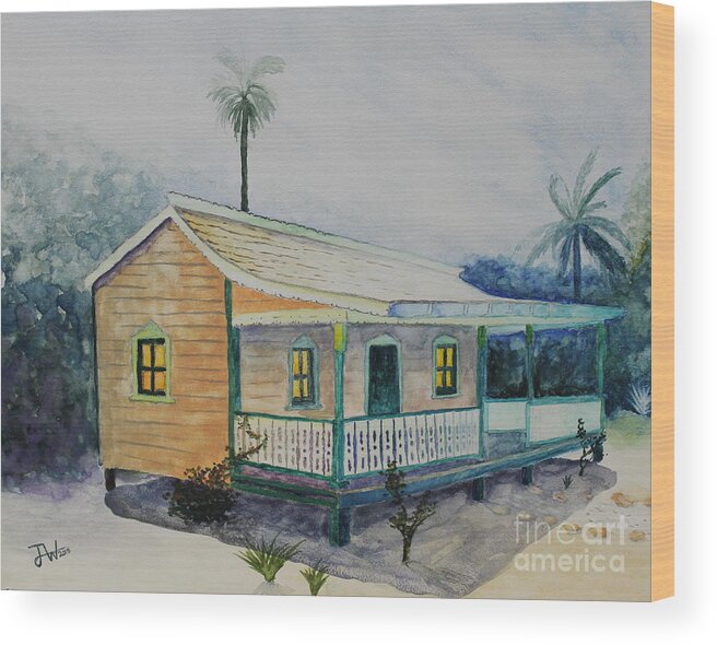 House Wood Print featuring the painting Grandma's House by Jerome Wilson