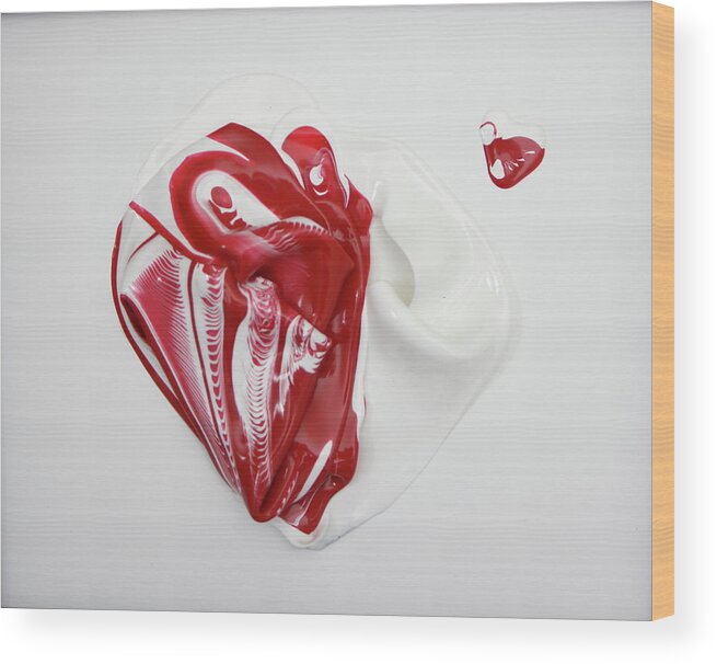 Heart Wood Print featuring the painting Heartfelt 2 by Madeleine Arnett